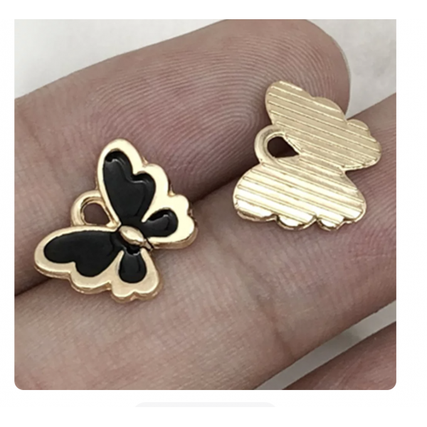 5pcs/pack 13x10.5mm enamel  butterfly TB-865309098828--11865