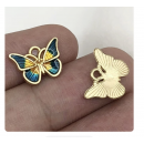 5pcs/pack 10x14mm enamel butterfly  TB-865309098828--19093