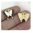 5pcs/pack 17x18mm enamel butterfly  TB-865309098828--19096