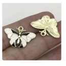 5pcs/pack 17x24mm enamel butterfly  TB-865309098828--19101