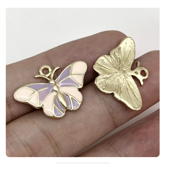 5pcs/pack 17x24mm enamel butterfly  TB-865309098828--19102