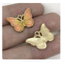 5pcs/pack 15x20mm enamel butterfly  TB-865309098828--19104