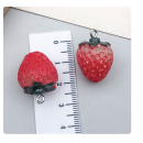 2pcs/pack 16x26mm resin 3D strawberry   TB--1053595410825--16390