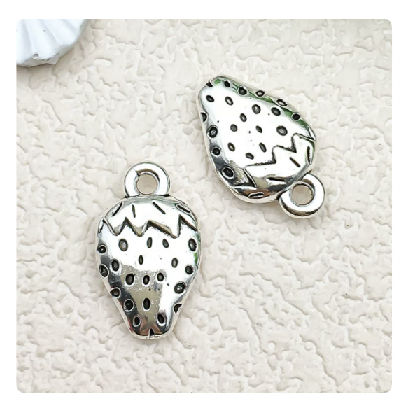 9pcs/pack 10x16mm antique silver strawberry   TB--1053595410825--18639