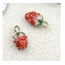 2pcs/pack 8x14mm 3D strawberry   TB--1053595410825--8623