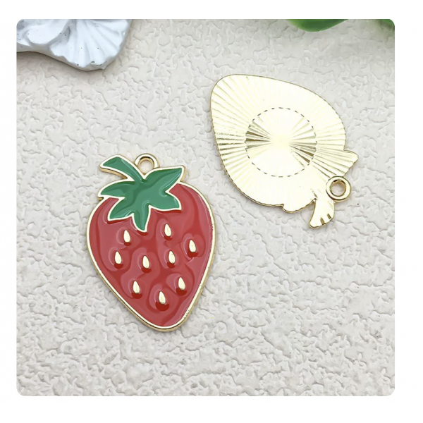 2pcs/pack 20x28mm strawberry   TB--1053595410825--18643