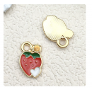 2pcs/pack 10x15mm smalll heart and strawberry   TB--1053595410825--10846