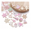 3pcs/pack  16x21mm enamel charms--glass ball TB979579965891-12352
